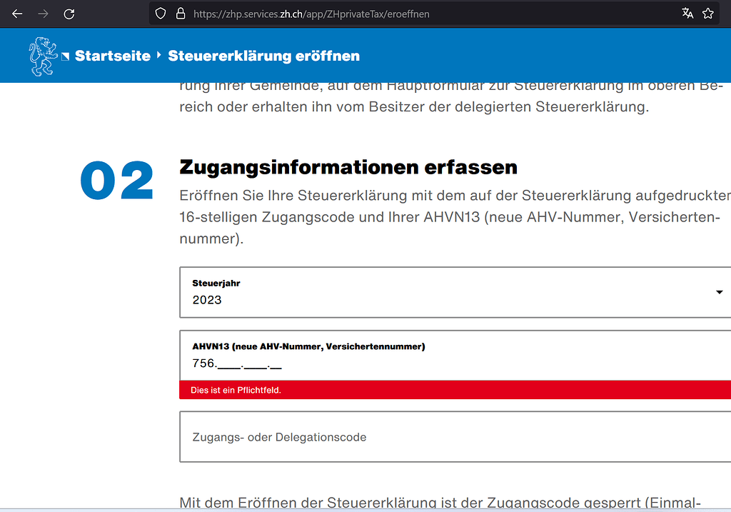 [EN]土地税/Land Tax[J10][Foil] Quellesteuer > 120'000 CHF - tax declaration but no possibility to